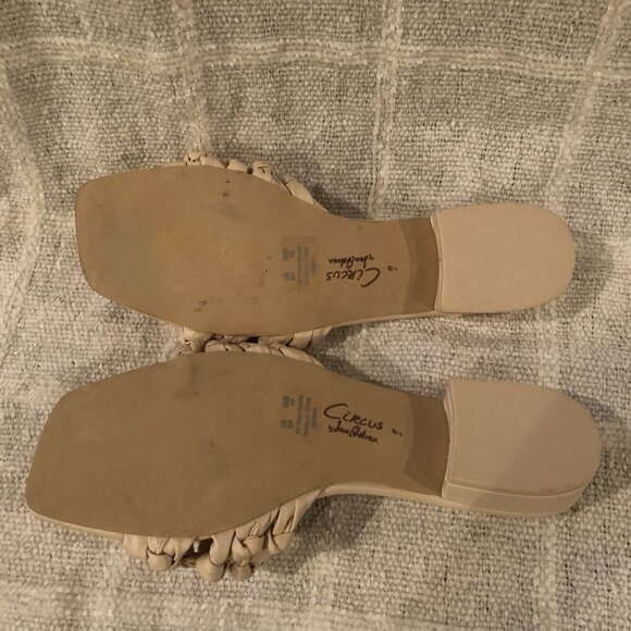 Circus by Sam Edelman Kenna Ivory Knotted Strap Slide Sandals Size 9 - Picture 7 of 7